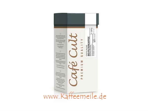Bio Filterkaffee in 250 g Tüte, ganze Bohne DE-ÖKO-003 BIO