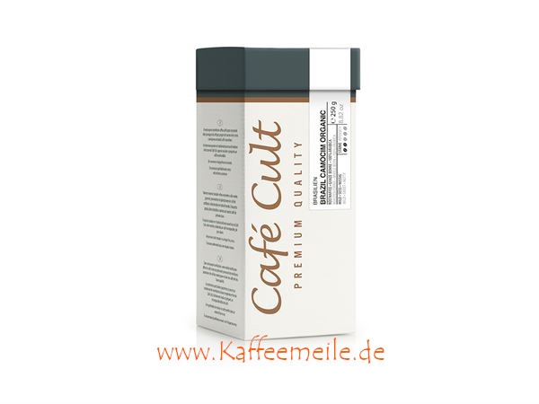 Kaffee Brazil Camocim Organic in 250 g Tüte, ganze Bohne DE-ÖKO-003 BIO