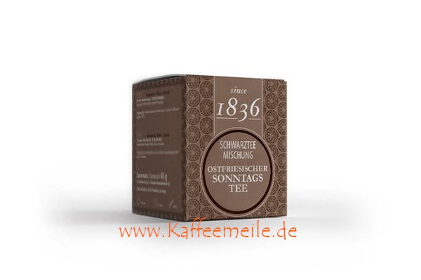 Schwarzteemischung Ostfriesischer Sonntagstee - 15 Pyramidenbeuteln à 3g